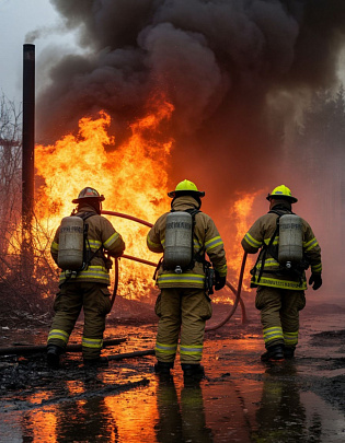 В селе Гавриловском пожарные потушили хозпостройку