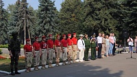 Новобранцы воздушно-десантной воинской части приняли присягу в Мемориальном парке