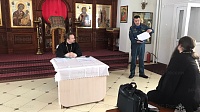 С представителями благочиния в Луховицах обсудили вопросы пожарной безопасности
