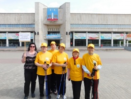 Коломенский центр реабилитации инвалидов принял участие в областном фестивале скандинавской ходьбы
