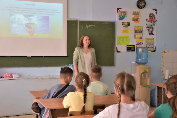 Экологи «ВМУ» провели открытый урок для школьников Воскресенска