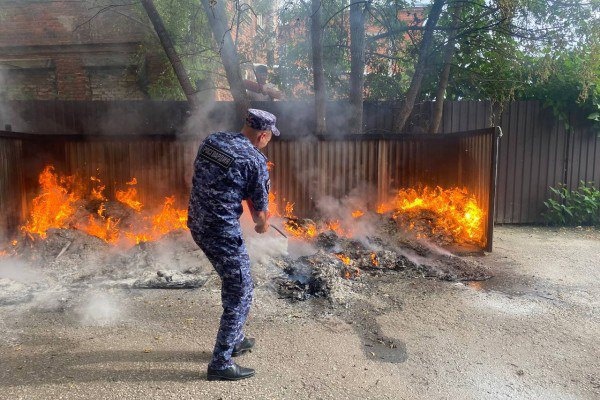Росгвардия предотвратила пожар в Егорьевске