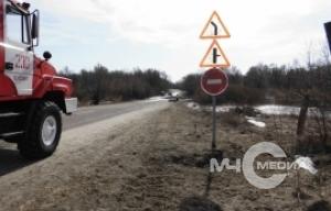 За последние сутки увеличился масштаб подтопления дороги в Слёмских Борках