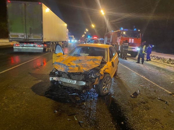 Серьёзная авария произошла на федеральной трассе в Луховицах