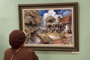  В Коломне открылась выставка вышитых картин Надежды Либеровой