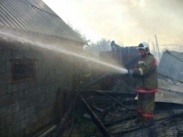 В Луховицах сгорел частный дом