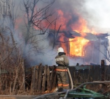 В Лукерьино сгорел частный дом