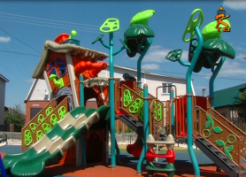 В Коломне открылись две новые детские игровые площадки