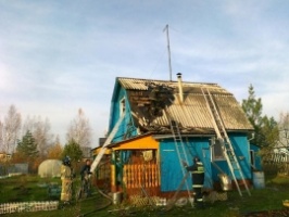 В воскресенье в Пестриково горел дом