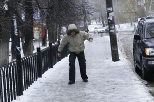 Сегодня вечером ожидается гололед