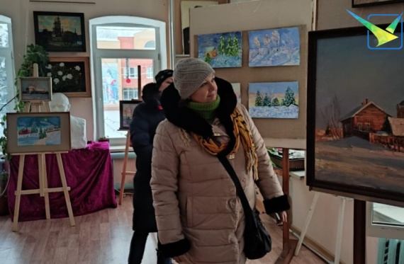 Выставку рождественских работ можно увидеть в музее посёлка Белоомут
