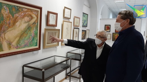 В Луховицах работает юбилейная выставка картин Юрия Тришина