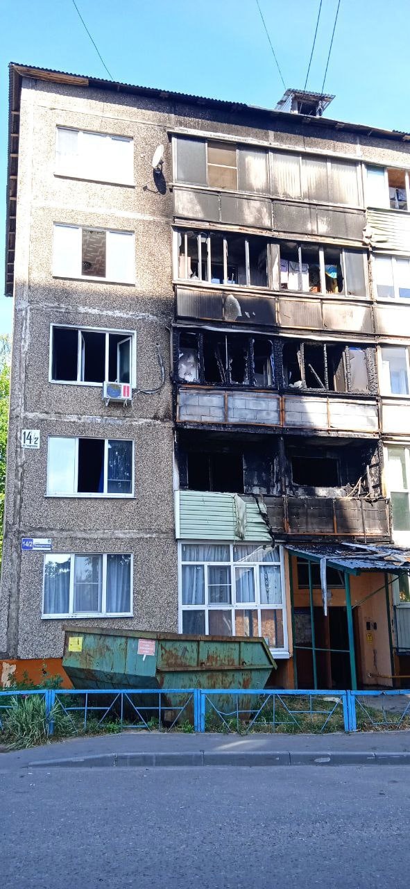 Ночью 2 августа в Луховицах произошёл страшный пожар