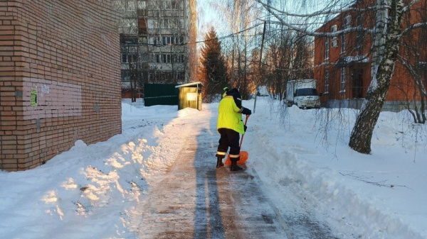 Где в городском округе Коломна сегодня убирают снег?