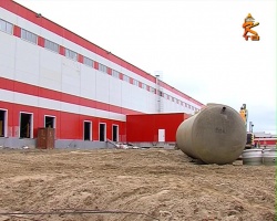 В Парфентьево завершают строительство торгового склада сети "Магнит"