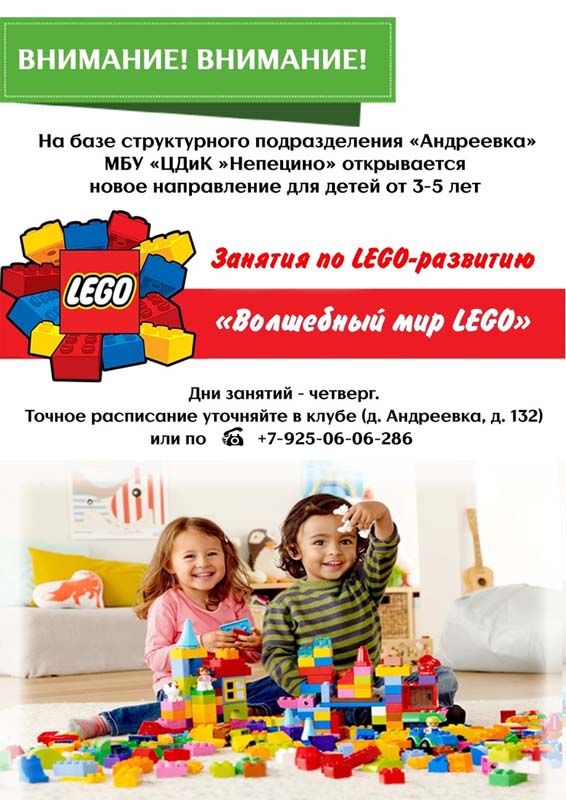 Занятия по LEGO-развитию