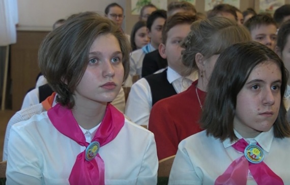  В школе №20 состоялось очередное собрание видеоклуба "Наследники Победы"