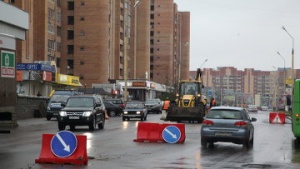 С начала зимы в Подмосковье отремонтировали более 2,3 тысяч кв.м дорог