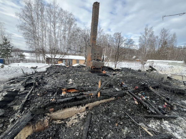 При пожаре в СНТ "Фиалка" погиб человек