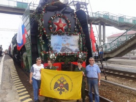 От Курска и Орла: Коломенский паровоз провел Поезд Памяти