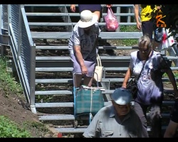Новые лестницы на станции Коломна усложнили жизнь пассажирам с багажом