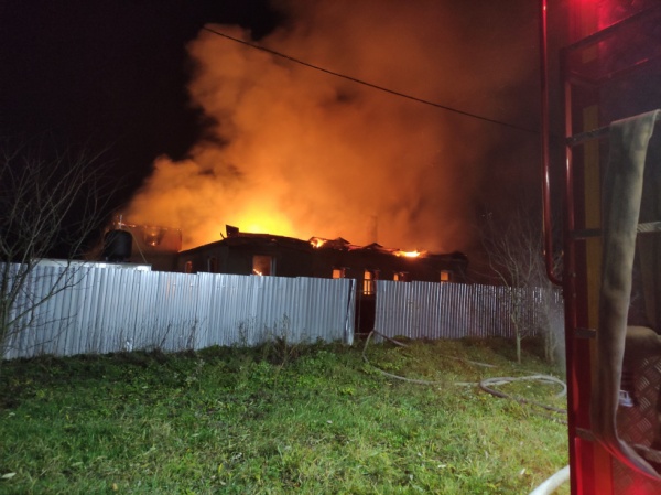 В деревне Марково сгорел дом