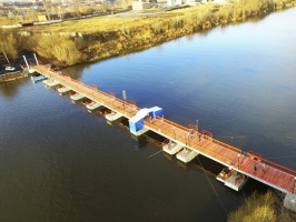 Голутвинский пешеходный мост отремонтировали
