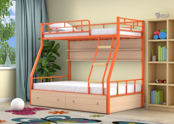Двухъярусные кровати – эргономичное решение для оформления интерьера