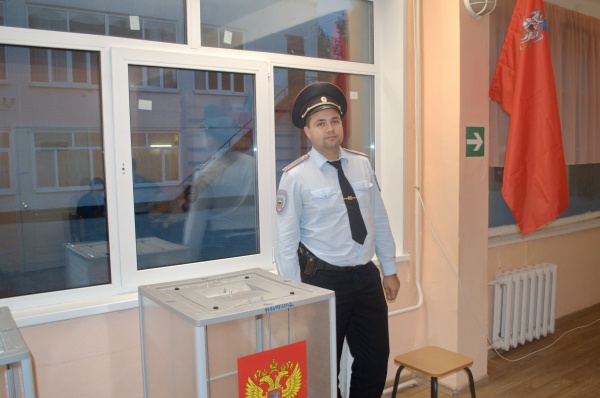 384 сотрудника полиции обеспечили безопасность на выборах в Коломне