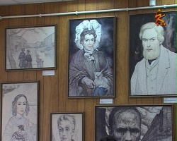 В центральной городской библиотеке открылась выставка иллюстраций Ильи Глазунова