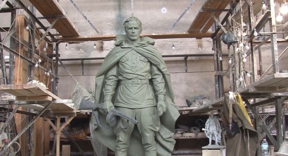 Скульптура солдата будет установлена у Вечного огня на Аллее Славы в Луховицах