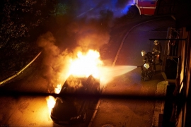 В Колычево сгорел автомобиль