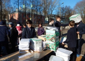 Школьники собрали больше 100 тонн макулатуры