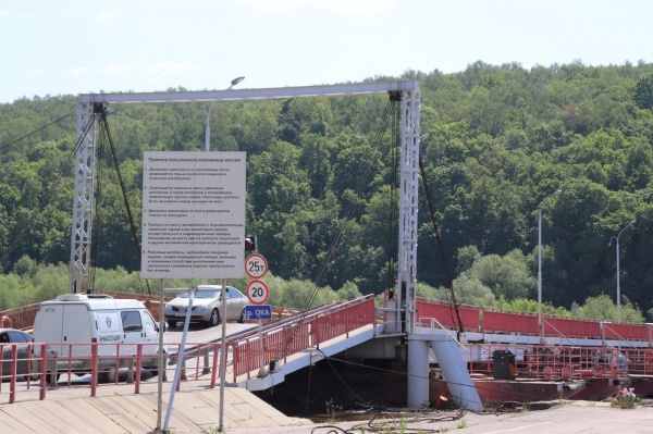 Мост в Озерах закрылся