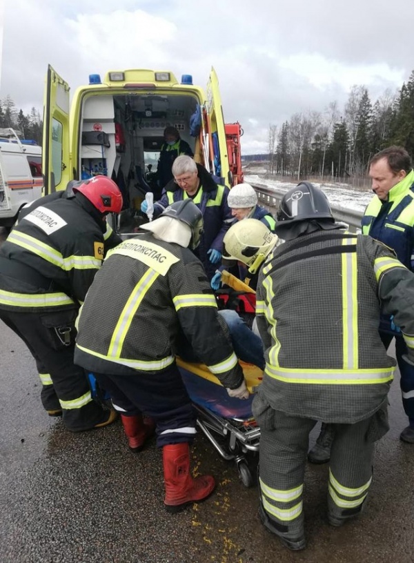 В г.о Луховицы потребовалась госпитализация мужчины, пострадавшего в ДТП