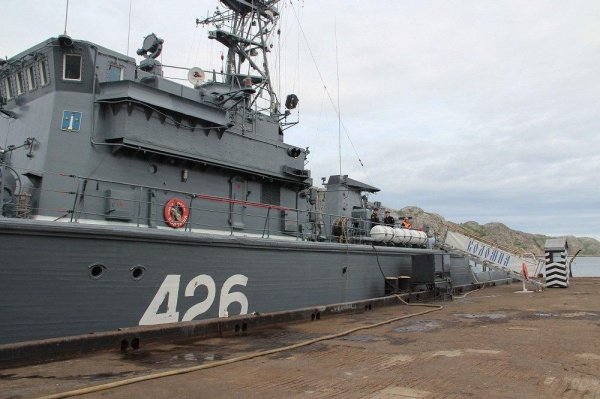Базовый тральщик "Коломна" принимает участие в масштабных учениях ВМФ России
