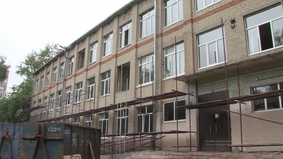 Продолжается ремонт Луховицкой школы №9