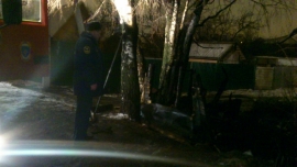 Вчера вечером загорелся частный дом в деревне Негомож