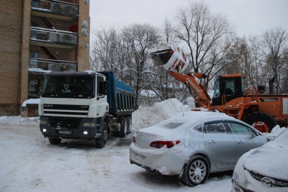 Жителей Егорьевска просят убрать авто для уборки снега во дворах