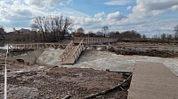 Весенние воды Осетра размыли смотровые площадки набережной в Зарайске