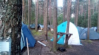 Коломенские поисковики развернули лагерь на Невском пятачке