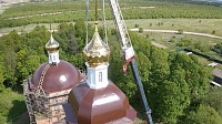 В Егорьевске на Никольский храм установили новые купола