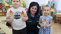Дошколятам Зарайска напомнили правила пожарной безопасности