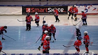 Юные хоккеисты тренировались на ледовой арене